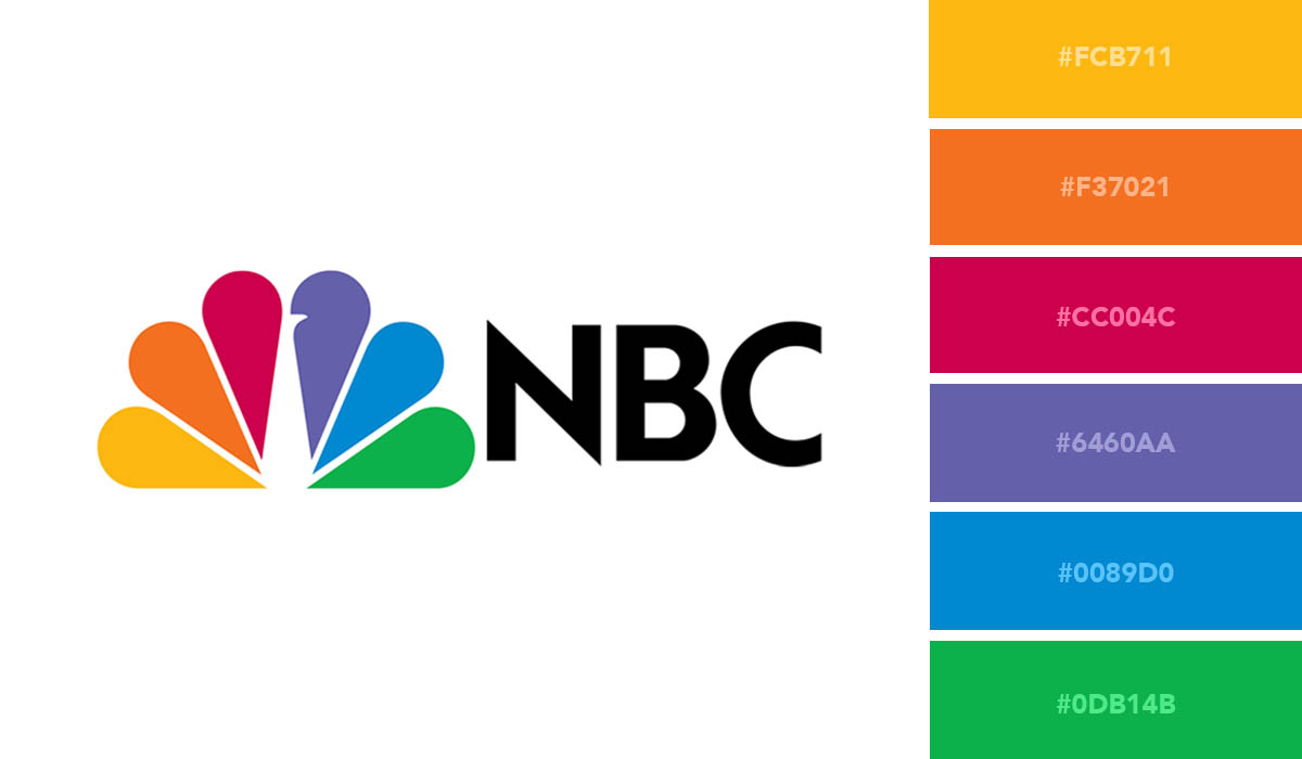 logo color schemes - nbc palette
